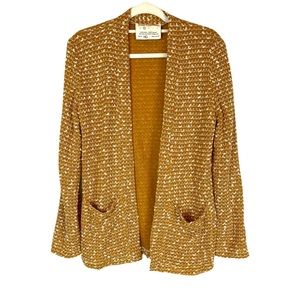 Jean Franklin Handmade Open Front Knit Cardigan Ethical sustainable Jacket